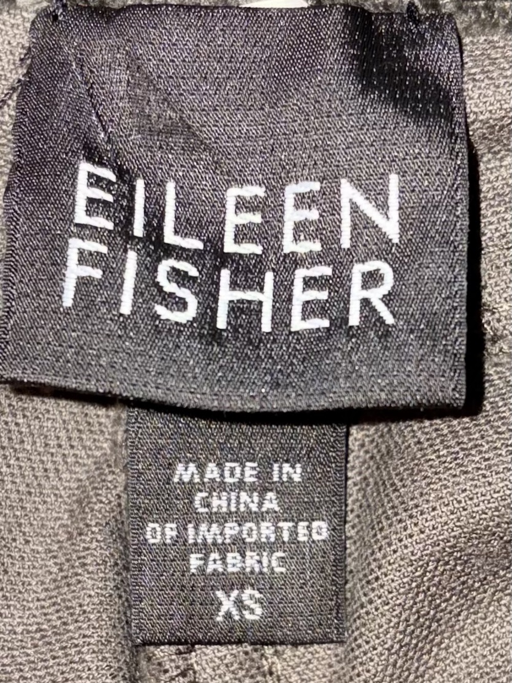 Eileen Fisher Dark Olive Velvet Straight-Leg Trousers - Size XS - Picture 5 of 6